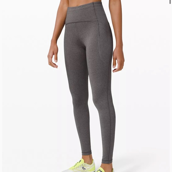 Lululemon Speed Up Mid-Rise Tight 28" Gray Leggings 6 - Picture 1 of 6